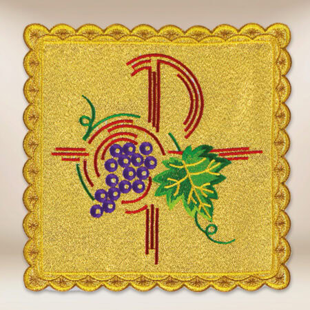 Copricalice paramenti ricamo dorato