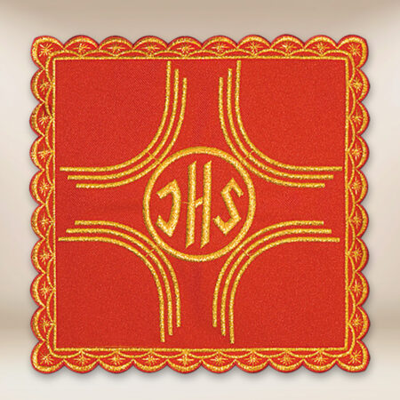 Palka ricamata rossa