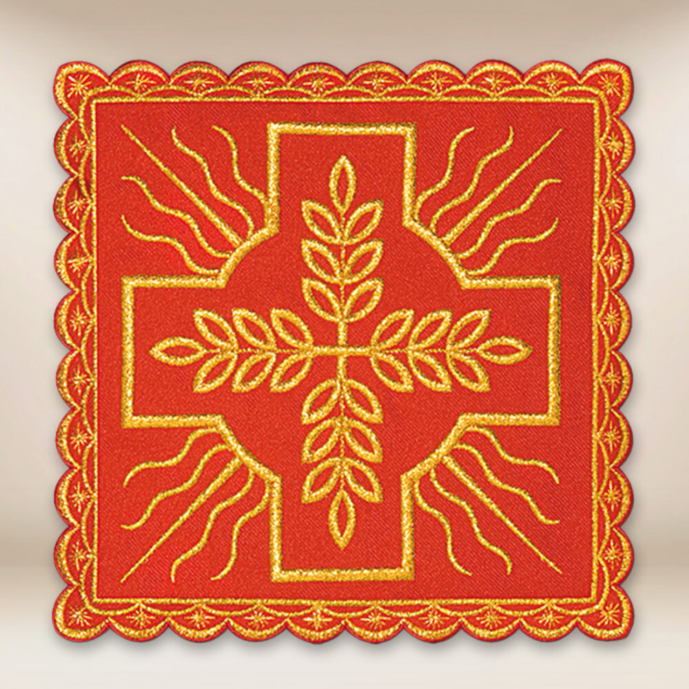 Palla ricamata rossa