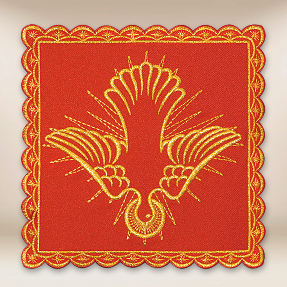 Palla ricamata rossa