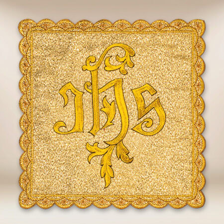 Copricalice paramenti ricamo dorato