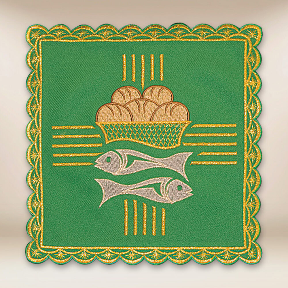 Palla ricamata verde