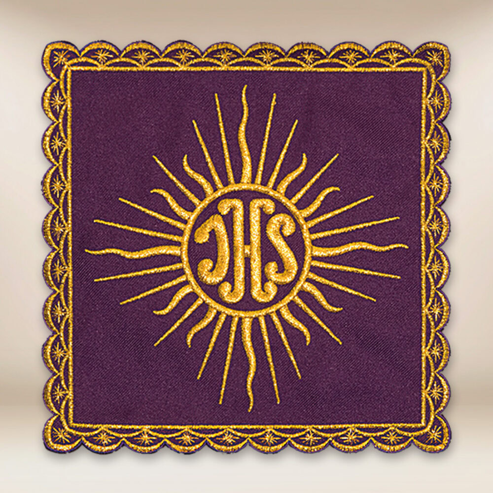 Palla ricamata viola