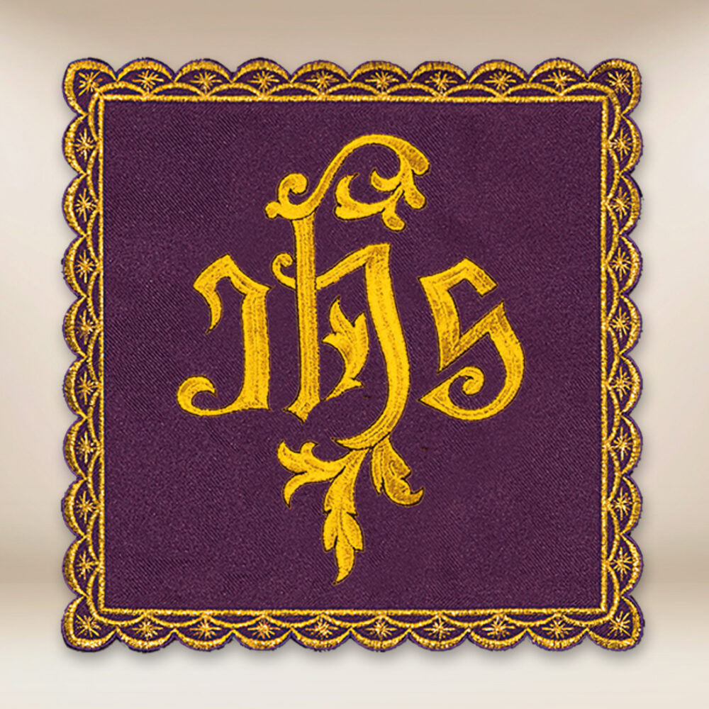 Palla ricamata viola