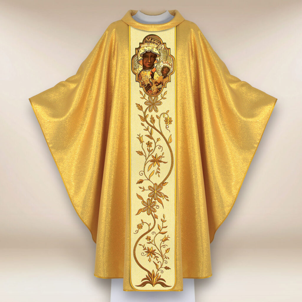 Casula con immagine della Madonna di Częstochowa