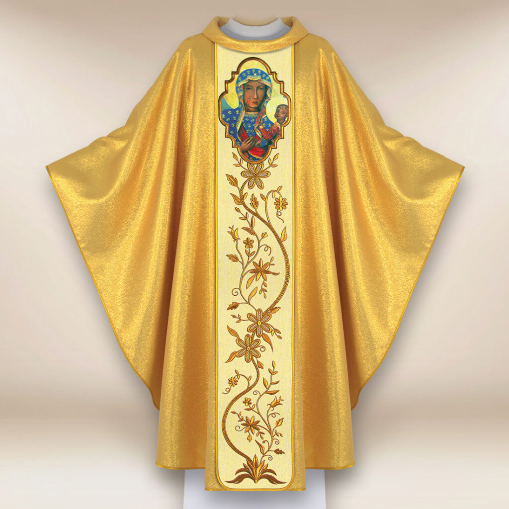 Casula con immagine della Madonna di Częstochowa