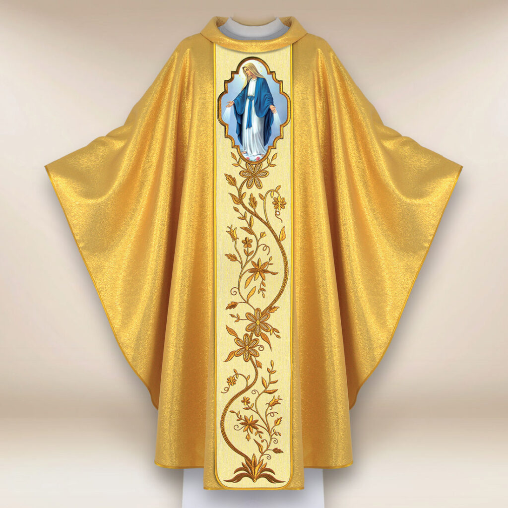 Casula con immagine della Madonna Immacolata