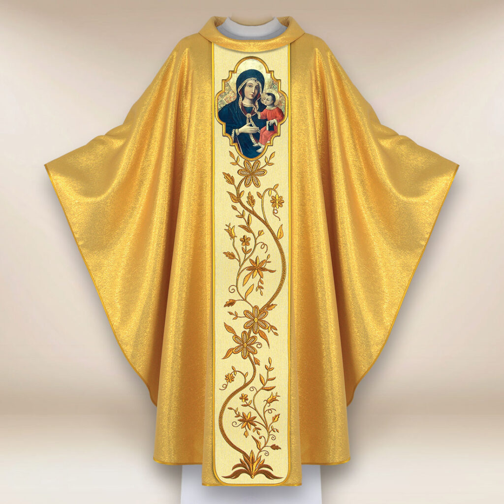 Casula con immagine della Madonna di Gietrzwałd