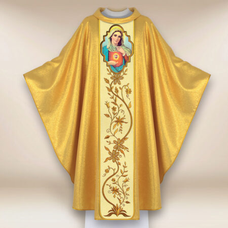 Casule con l'immagine del Cuore di Maria