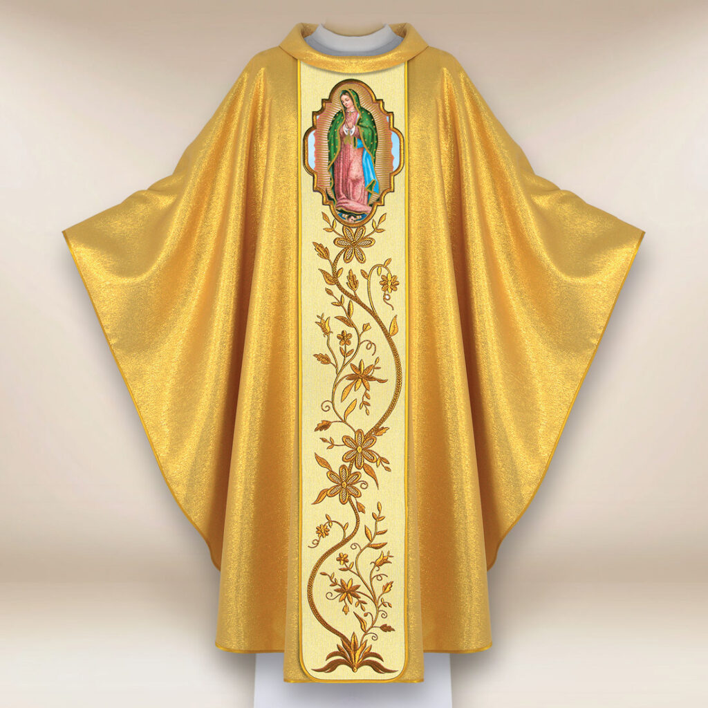 Casula con immagine della Madonna di Guadalupe