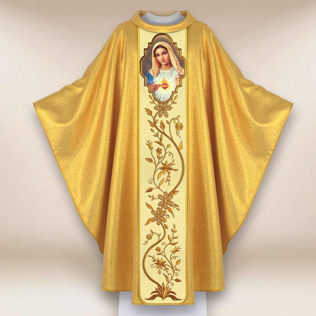 Casule con l'immagine del Cuore di Maria