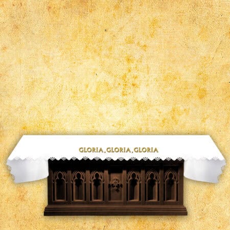 Obrus foto wycinany laserowo "Gloria Gloria Gloria"
