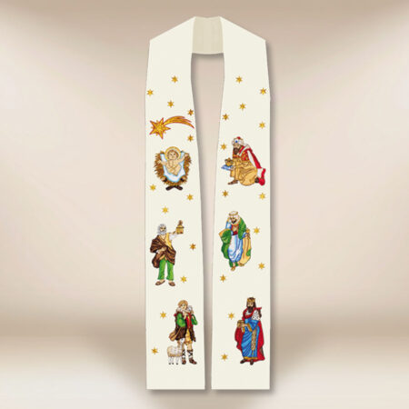 Stole ricamate per Natale