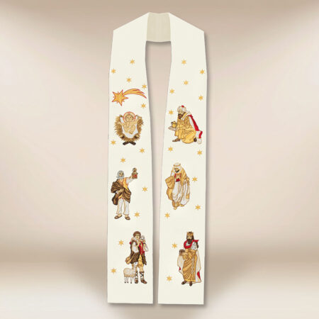 Stole ricamate per Natale