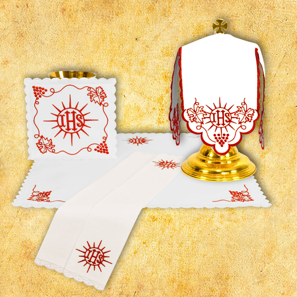 Set di biancheria per calice rosso