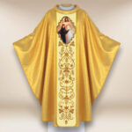 Casula con immagine Gesù Misericordioso e S. Faustina