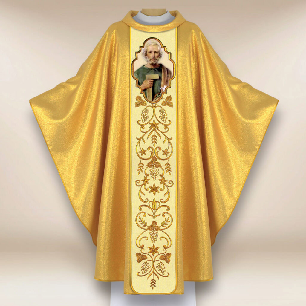 Casula con immagine di San Giuseppe Lavoratore