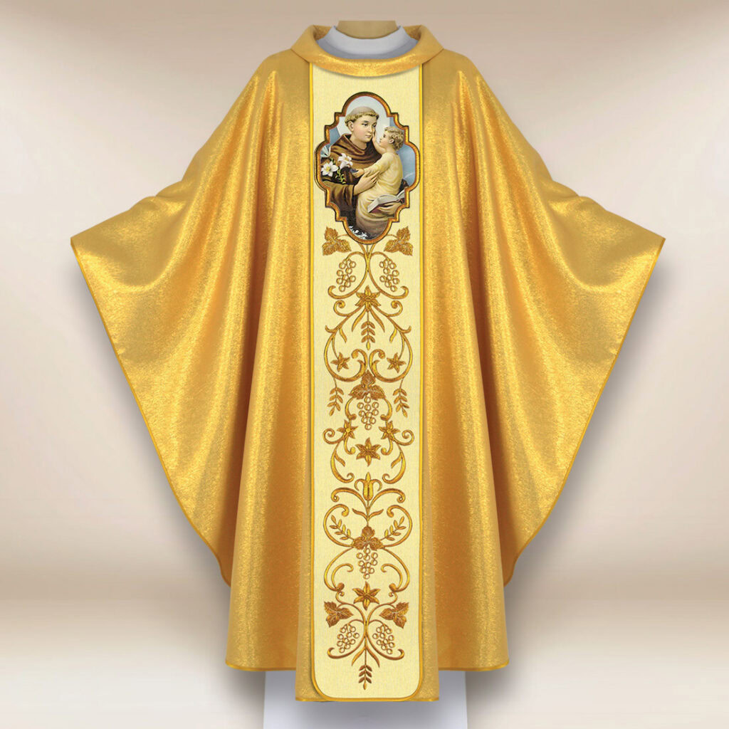 Casula con immagine di San Antonio