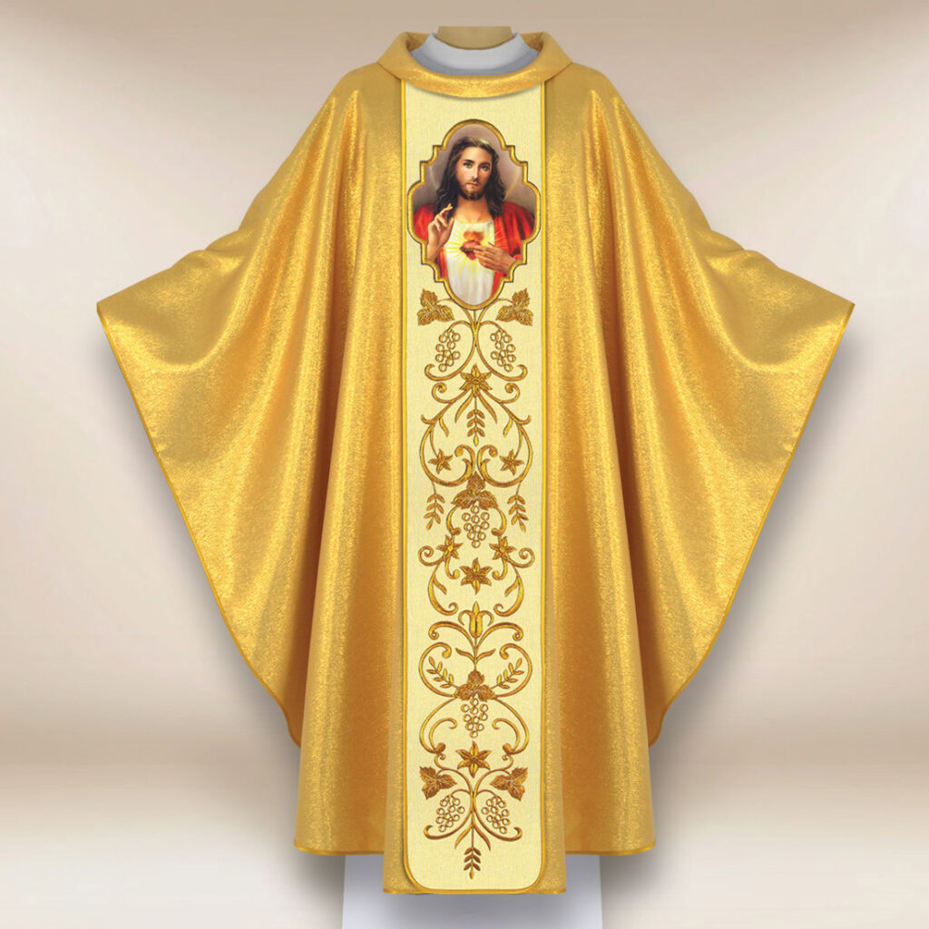 Casule con l'immagine del Sacro Cuore di Gesù