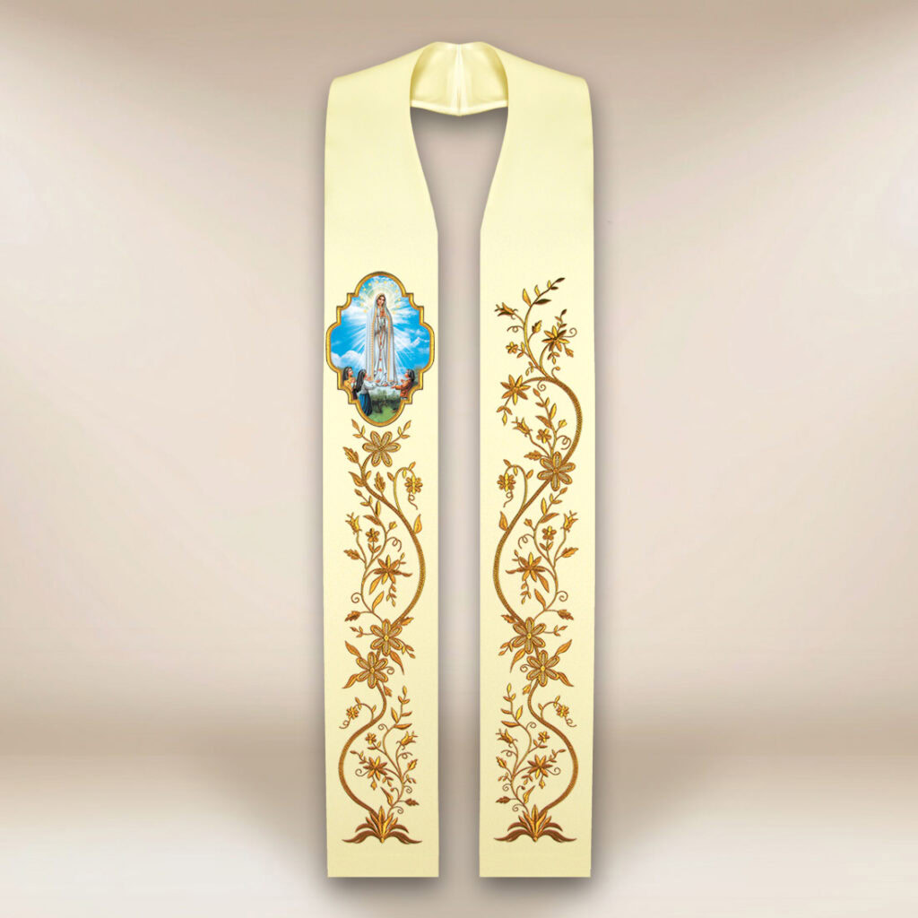Stola con immagine Madonna di Fatima