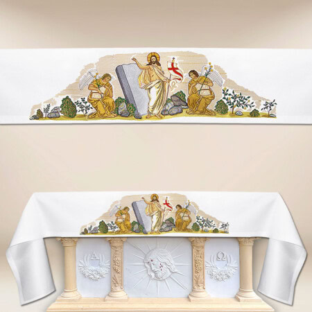 Tovaglia con ricamo frontale