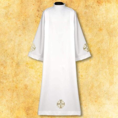 Alba haftowana "Krzyże Jerozolimskie" złote