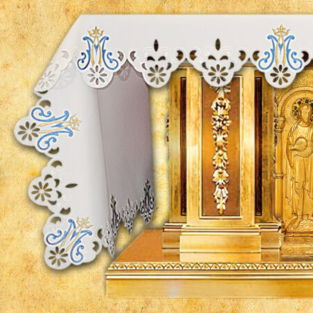 Obrus haftowany "Maryjny Różańcowy"