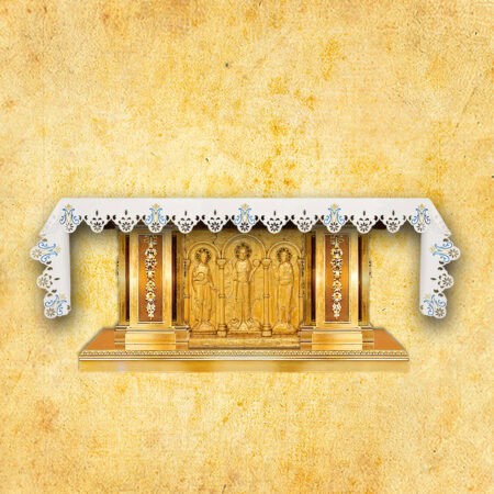 Obrus haftowany "Maryjny Różańcowy" - na dowolny wymiar