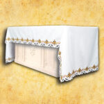 Obrus haftowany "Krzyże w kwadracie - kolorowe"