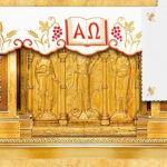 Obrus haftowany "Alfa Omega" (długość do 280cm)