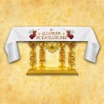 Tovaglia con ricamo natalizio