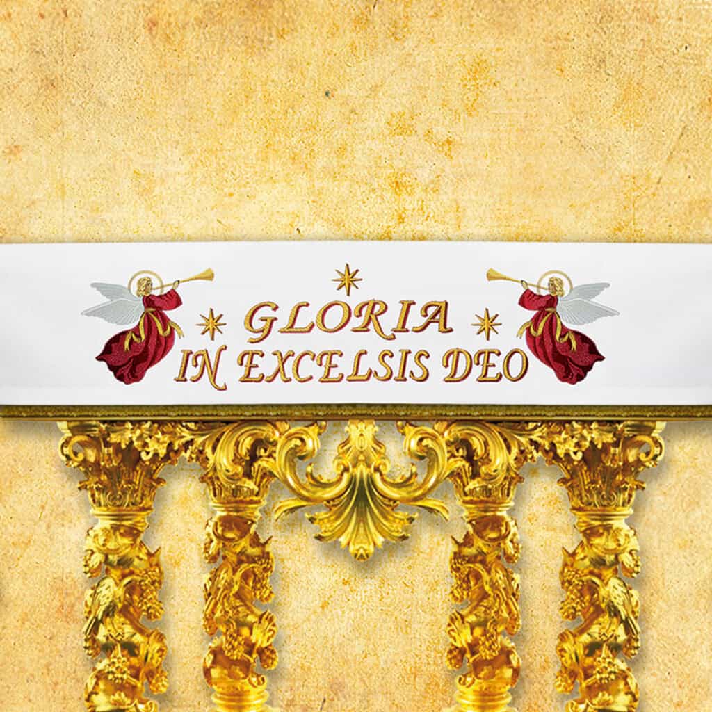 Tovaglia con ricamo natalizio