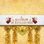 Tovaglia con ricamo natalizio