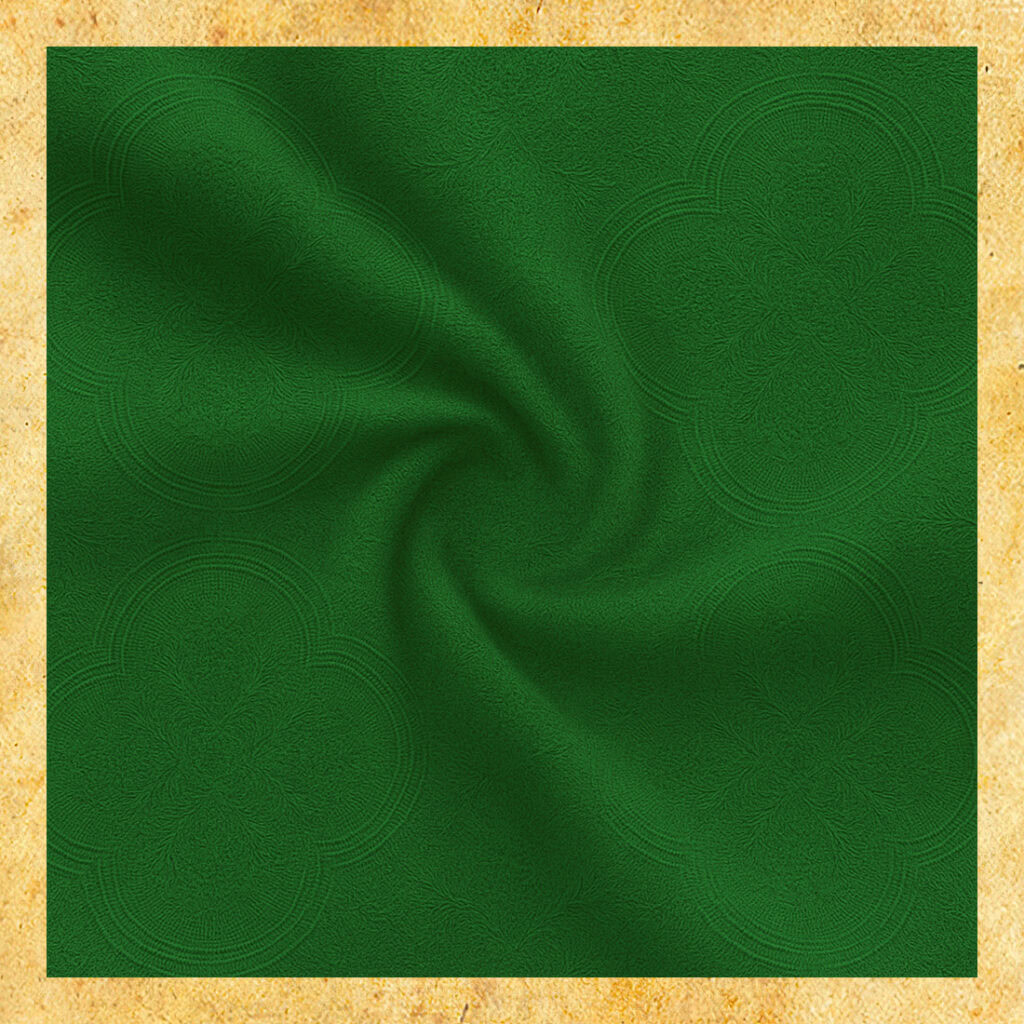 tkanina żakardowa zielona