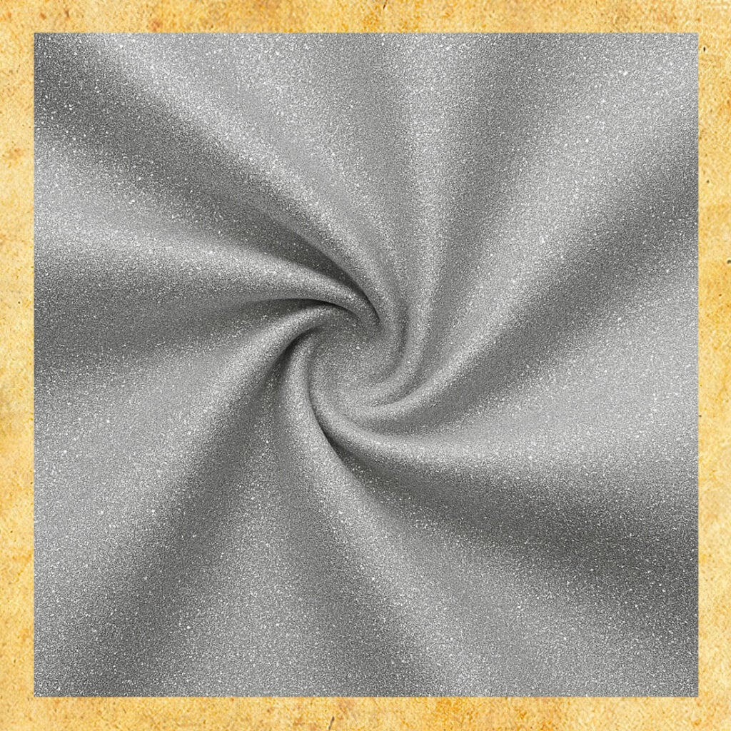 tkanina brokatowa srebrna