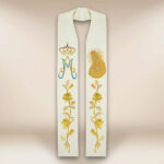 Stola ricamata con l'immagine della Madonna di Ostra Brama