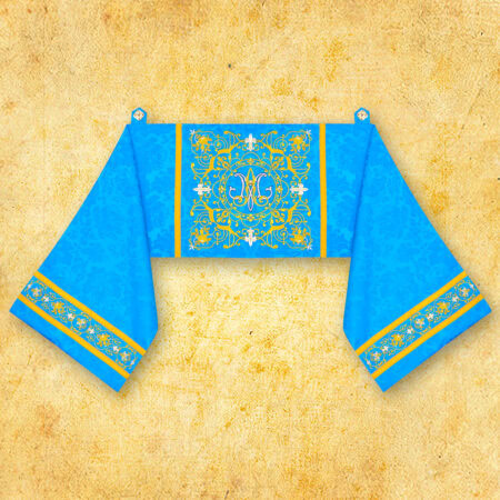 Welon haftowany naramienny "Massimo-Blu"