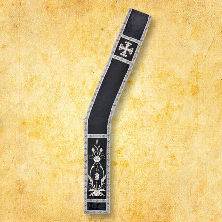 Stole diaconali nere ricamate