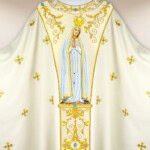 Casula ricamata Madonna di Fatima