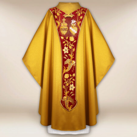 Paramento liturgico Cuore di Gesù e Maria 
