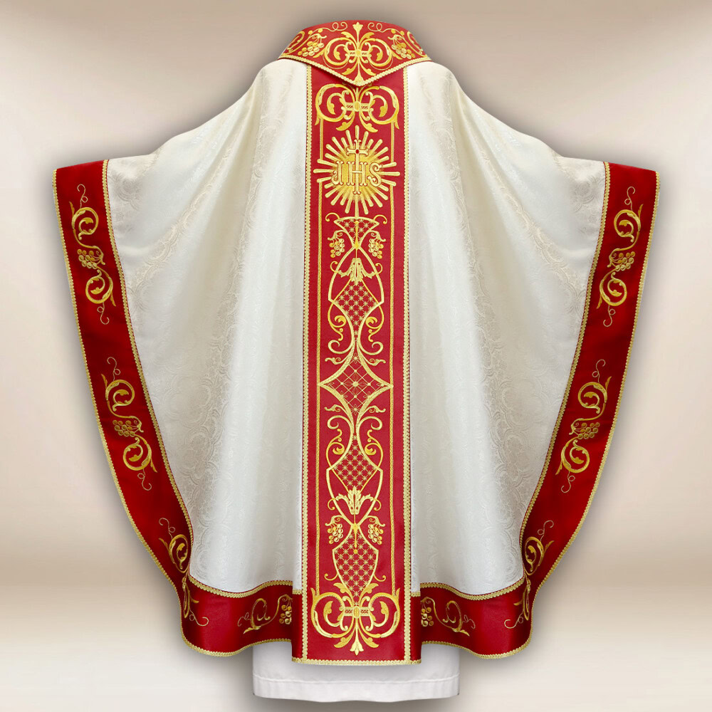 Casula liturgica eucaristica ricamata