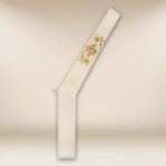 Stola ricamata per diaconi ecru IHS