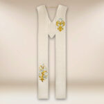 Stola ricamata ecru Mariano