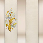 Stola ricamata ecru Mariano