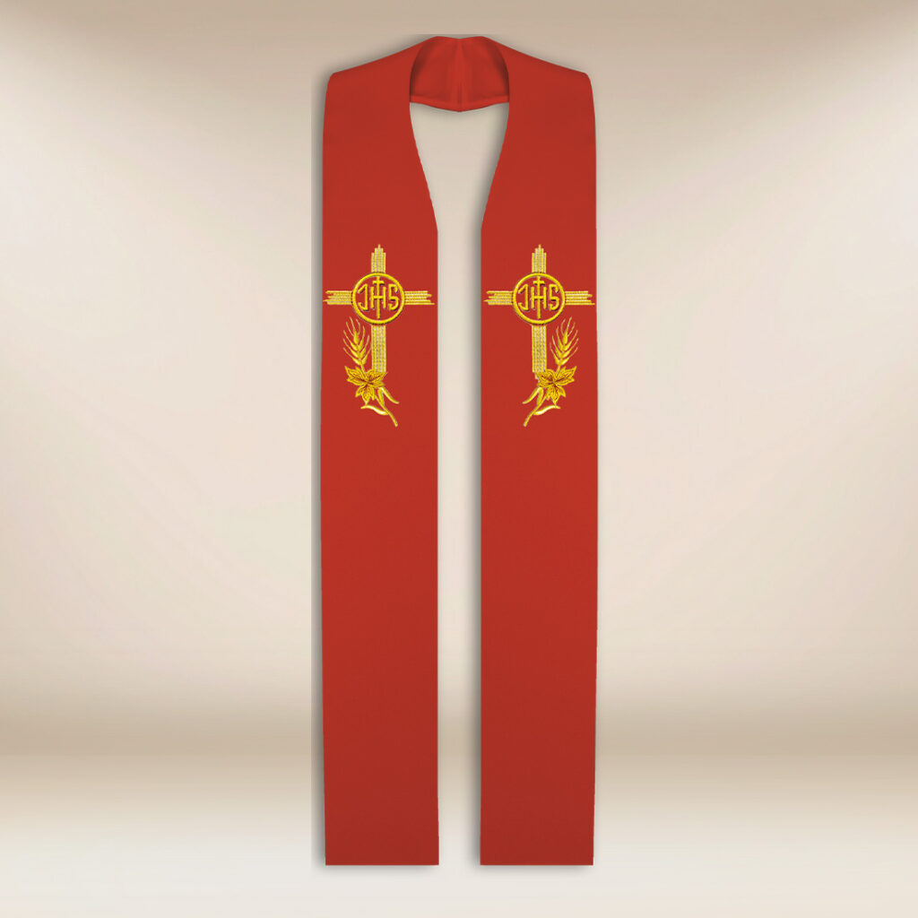 Stole sacerdotali IHS rosse