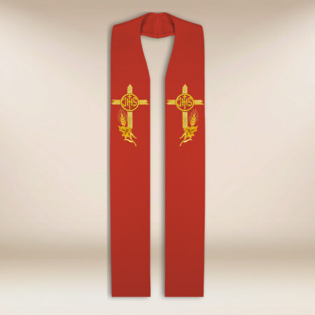 Stole sacerdotali IHS rosse