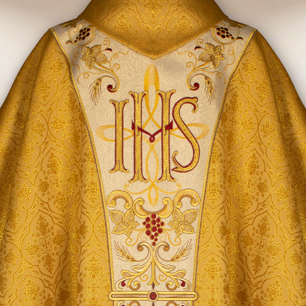 Casula liturgica con Gesù Cristo