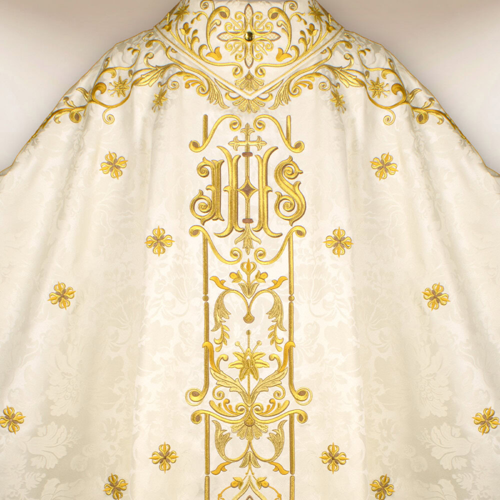 Casula ricamata liturgica Gesù Misericordioso