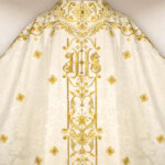 Casula ricamata liturgica Gesù Misericordioso
