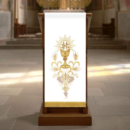 Lettorio ricamato “Calice d’oro”